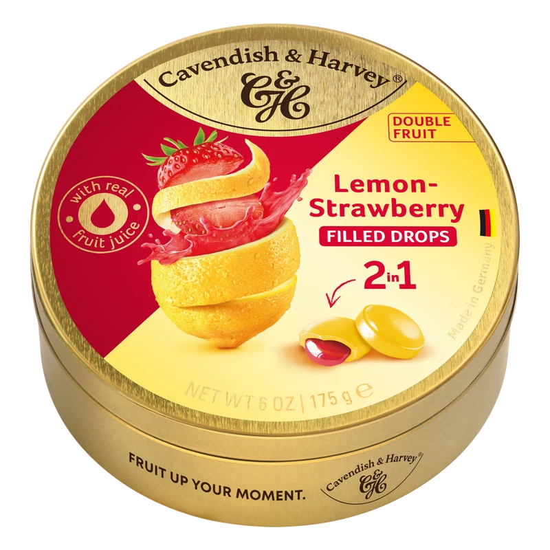 Cavendish & Harvey Doublefruit Lemon Strawberry 175 Gram