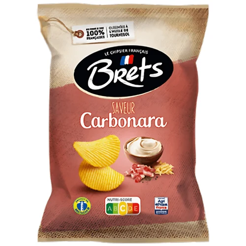 Brets Carbonara Chips 125 Gram