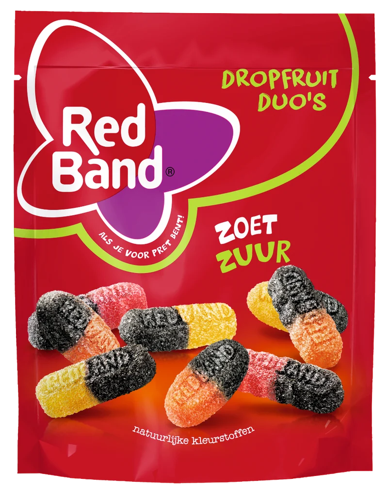 Red Bang Magic Drop Fruit Duo's Zoet Zuur 250 Gram