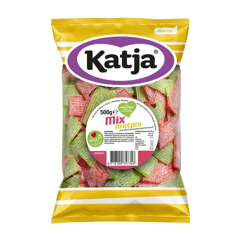 Katja Aardbei Appel Matjes 500 Gram