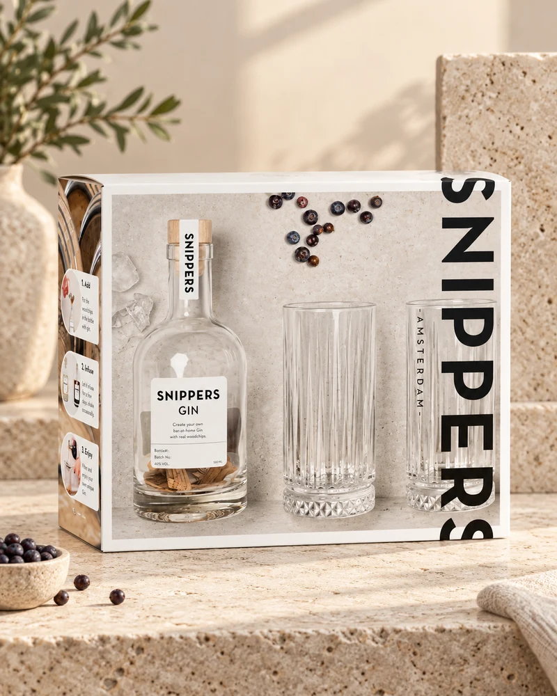 SNIPPERS Orgineel GIFT PACK GIN 2 Glazen