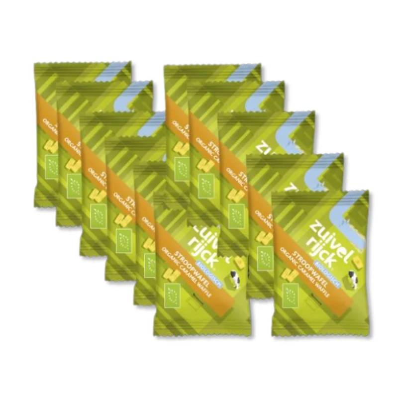 2x Zuivelrijck Biologische Fairtrade Stroopwafels - 150x 8 gram