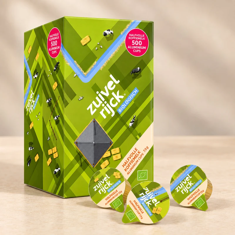 Bio koffiemelk ALU cups 200x 7.5 gram