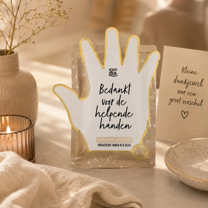 Vegan Handmasker | Bedankje voor de Helpende Handen in