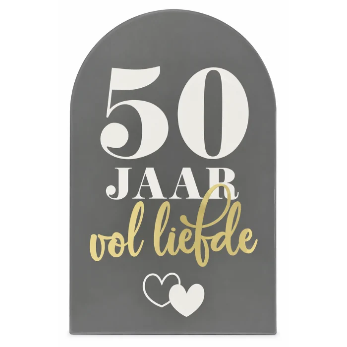 Welkomstbord 50 jaar Vol Liefde
