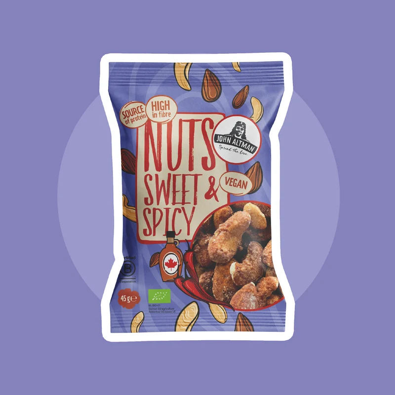 Mixed Nuts Organic Sweet & Spicy 45g