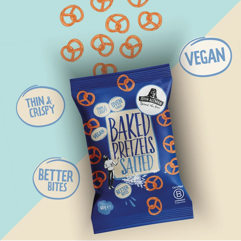 Baked Mini Pretzels Salted 60g