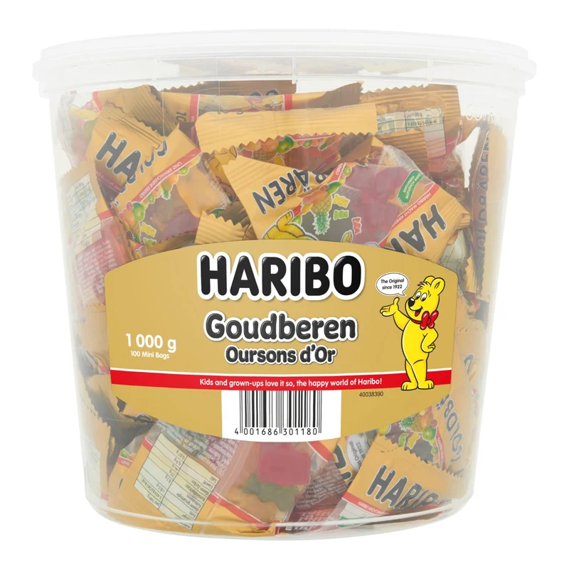 Haribo Goudbeertjes Uitdeel Silo (100 Stuks)