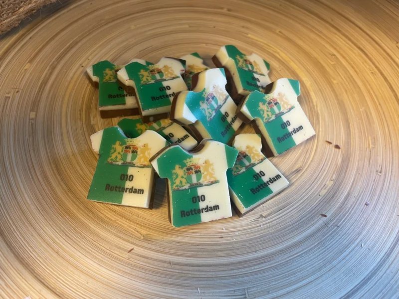 Chocolade voetbalshirt - Rotterdam 30st.