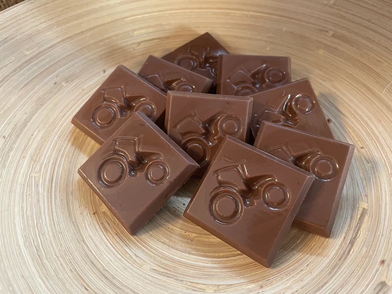 Tractors van chocolade