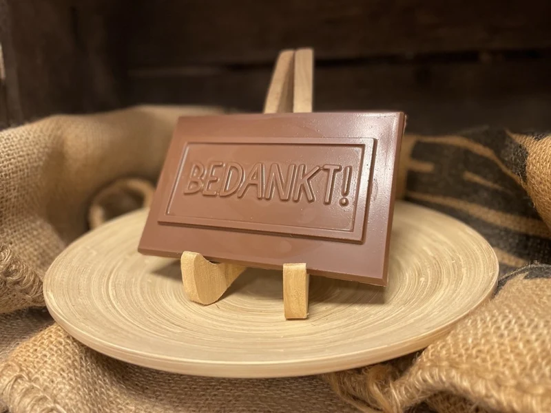 Bedankt chocolade reep