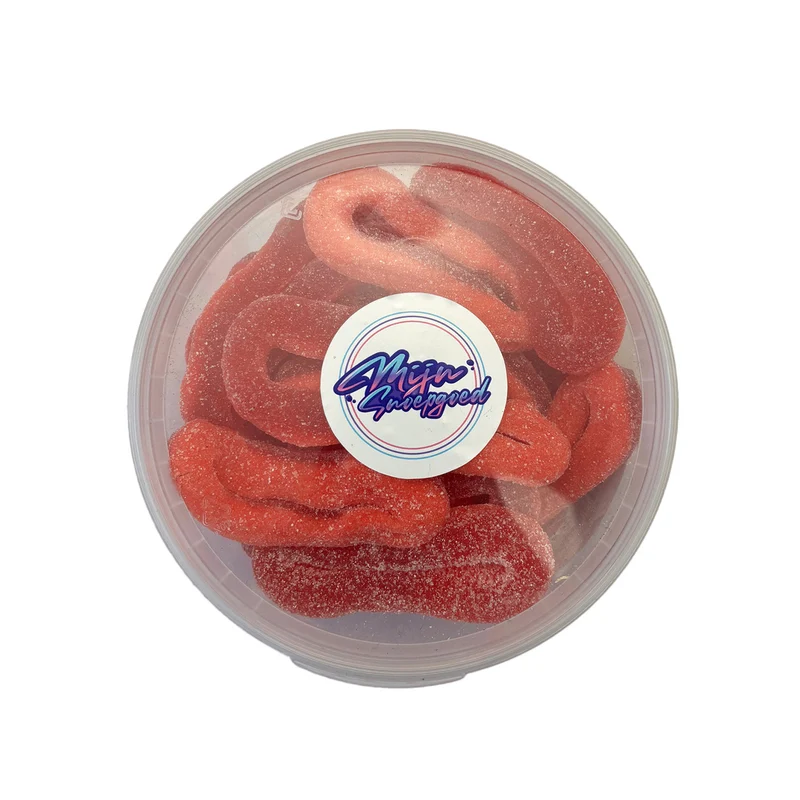 Mijn Snoepgoed Gesuikerde Aardbei Ringen (450 Gram)