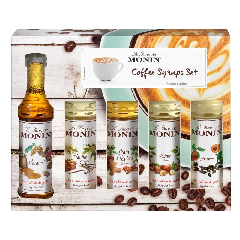 Monin Koffiesiropen Geschenk set (5 x 50 ml)