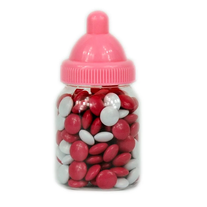 Babyflesje Mini Choco Dragees Roze Wit
