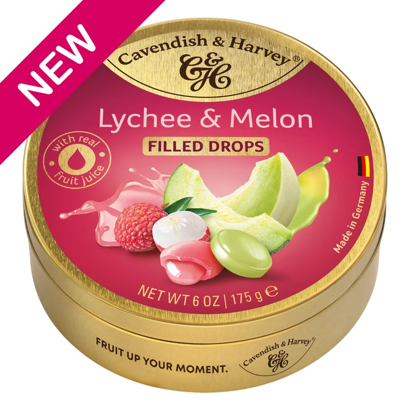 Cavendish & Harvey Lychee & Melon Drops 175 Gram