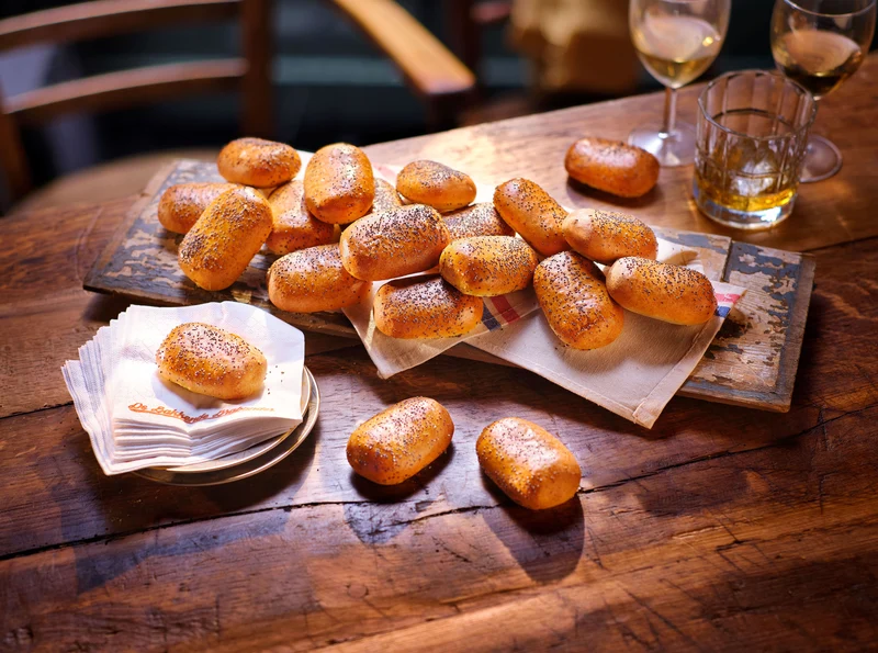 Vegetarische mini worstenbroodjes