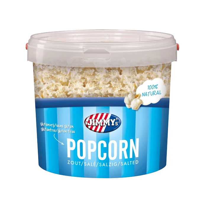Jimmy's Popcorn Zout (140 gram)