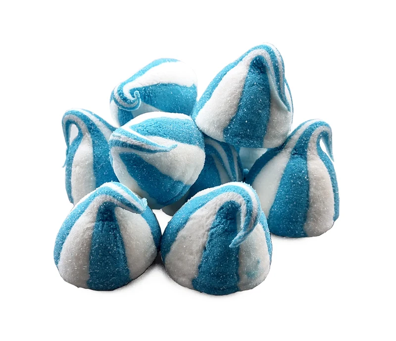Elfenmutsjes blauw / wit