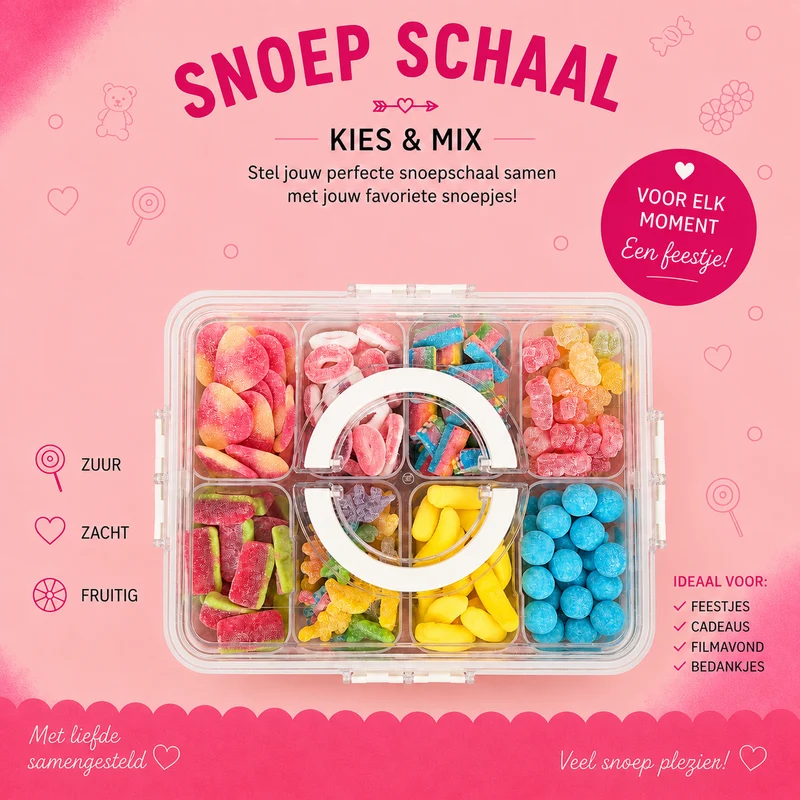 Zure / gesuikerde Snackschaal