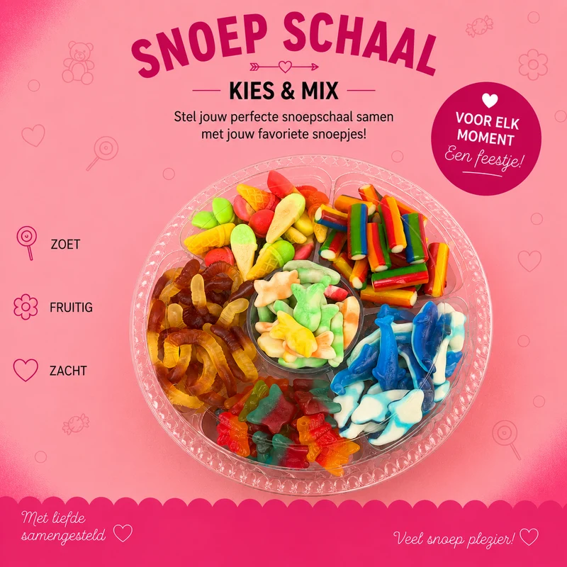 Zoete Ronde Snoepschaal