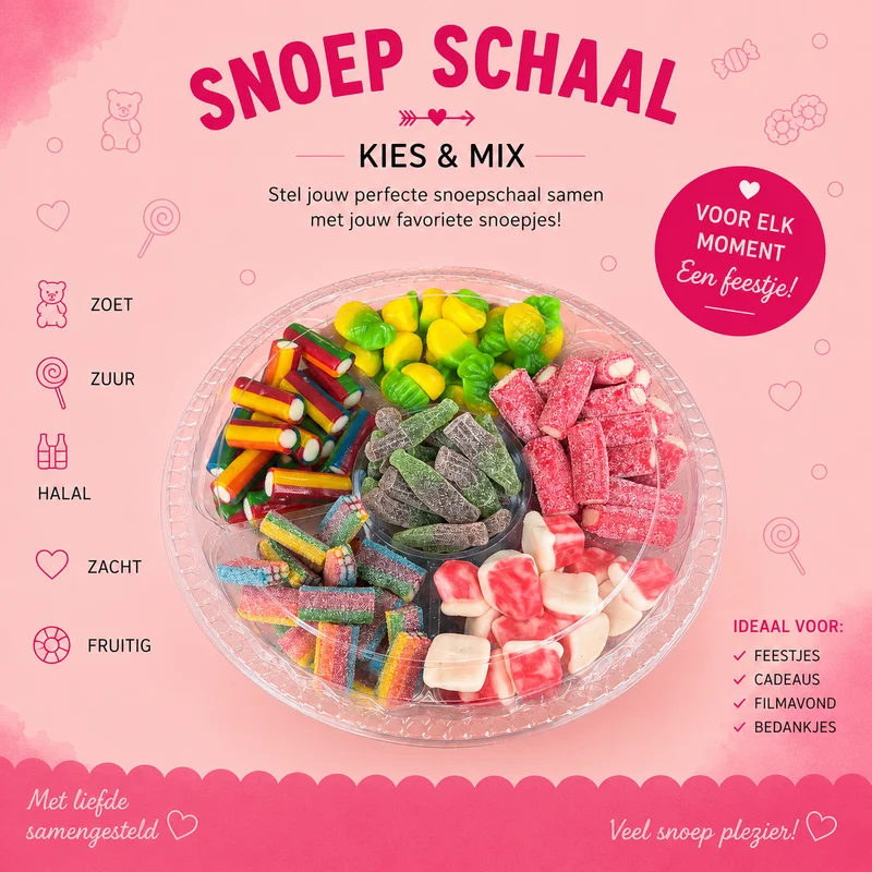 Halal Ronde Snoepschaal