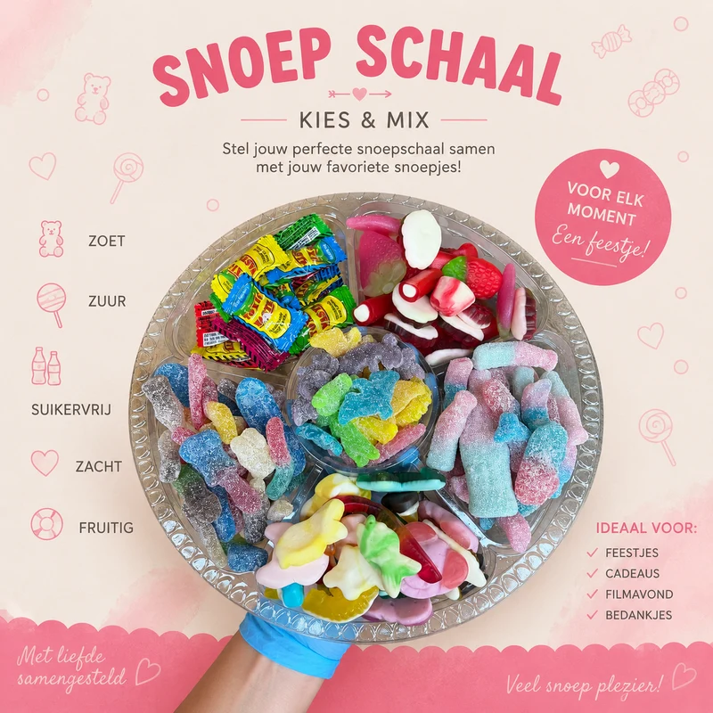 Ronde Snoep mix Schaal