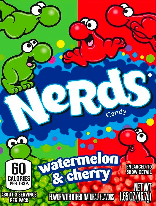 Nerds watermeloen & kers