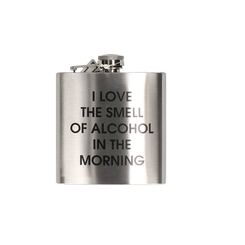 Heupfles I love the smell of alcohol in the morning