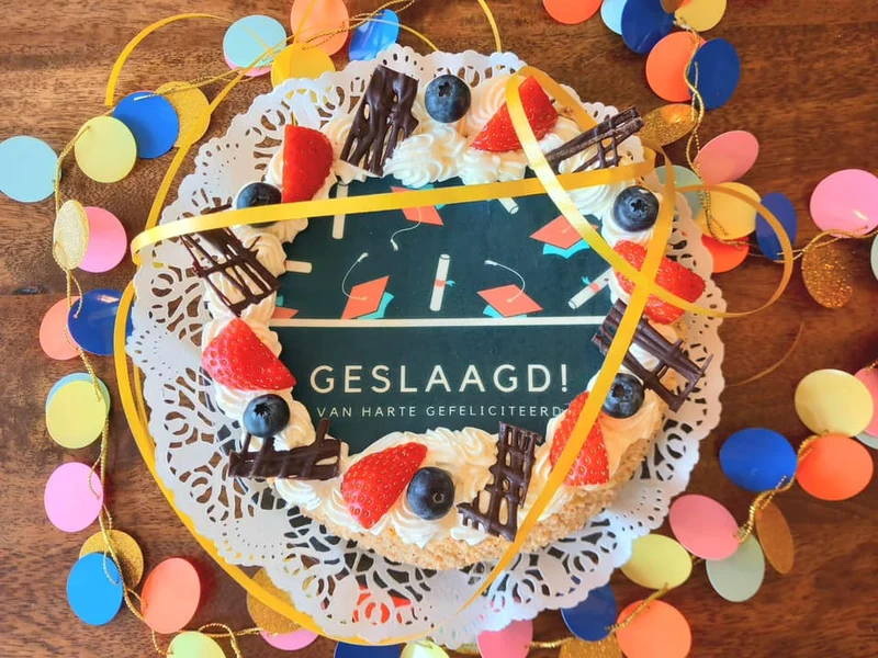 Geslaagd taart