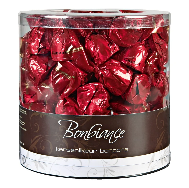 Bonbiance Kersenlikeurbonbons Pure Chocolade Met Kers En Kersenlikeurvulling (1 Kilo)
