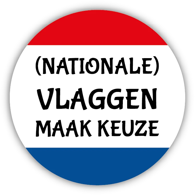Schildje chocolade: Vlag