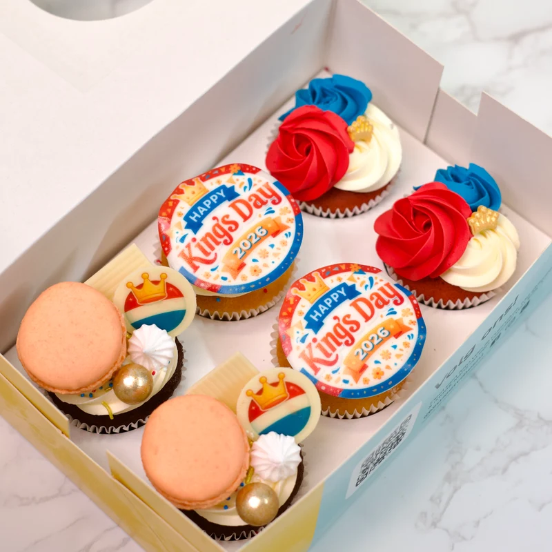 Koningsdag Cupcakes (6 stuks)