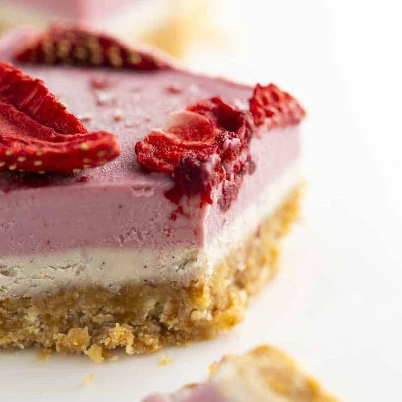 Vegan & Glutenvrije Carré: Aardbei & Vanille (6 stuks)