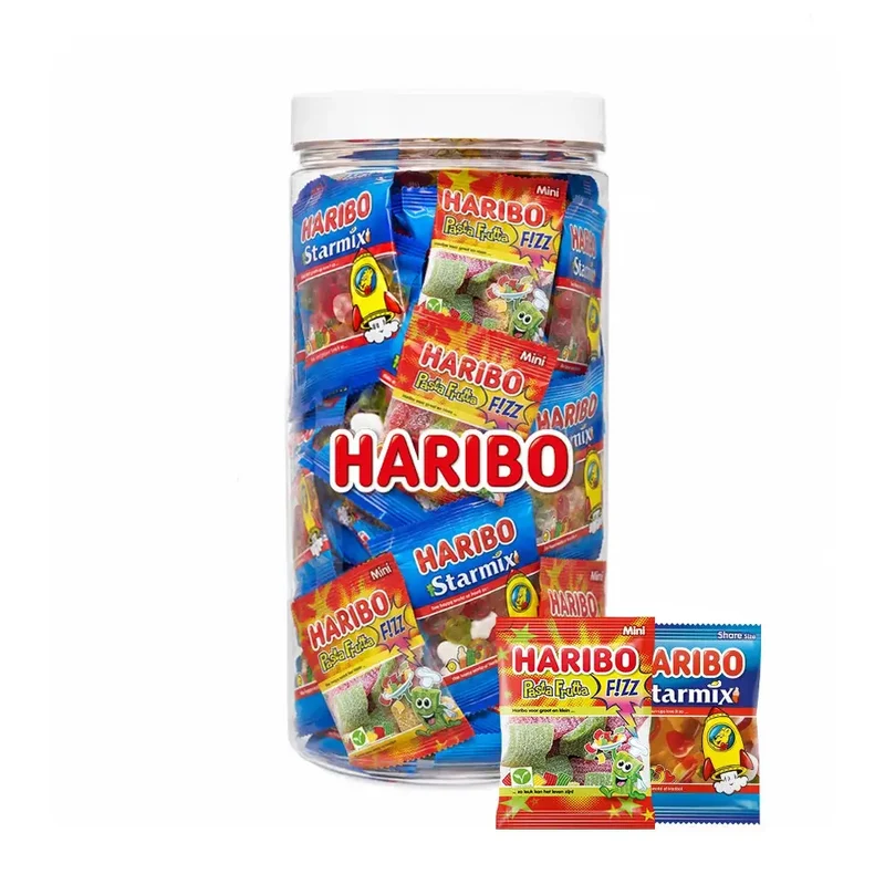Haribo Mini Mix - Starmix & Pasta Frutta F!ZZ - ca. 30 stuks - 645g