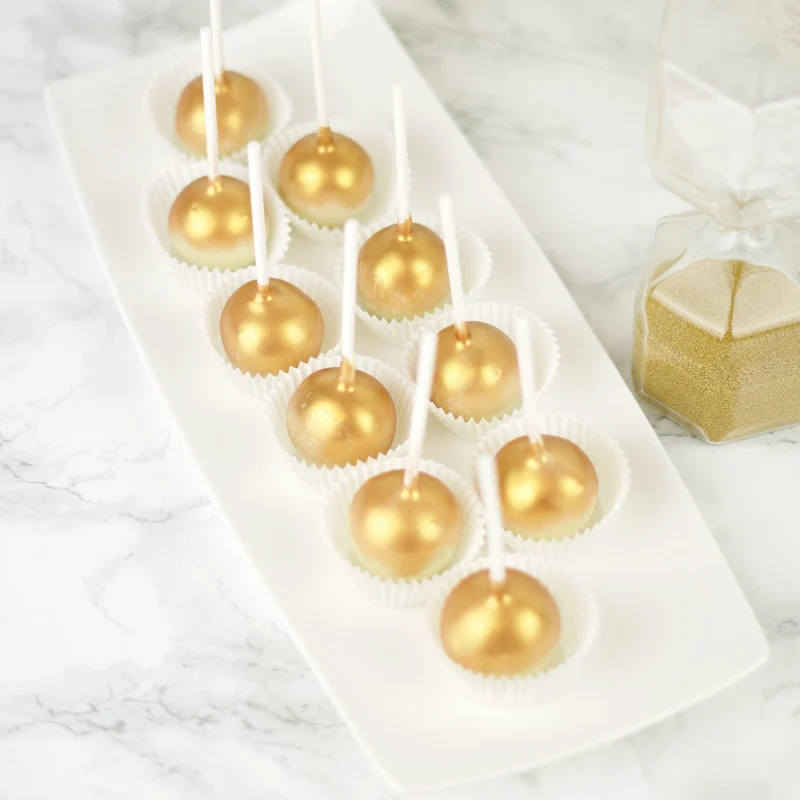 Cakepops – Goud Metallic (15 stuks)