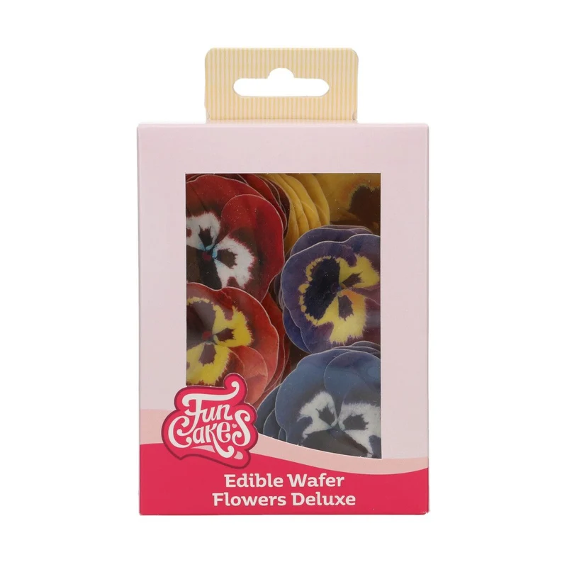 FunCakes Eetbare Papieren Bloemen Deluxe Viool Mix Klein pk/30