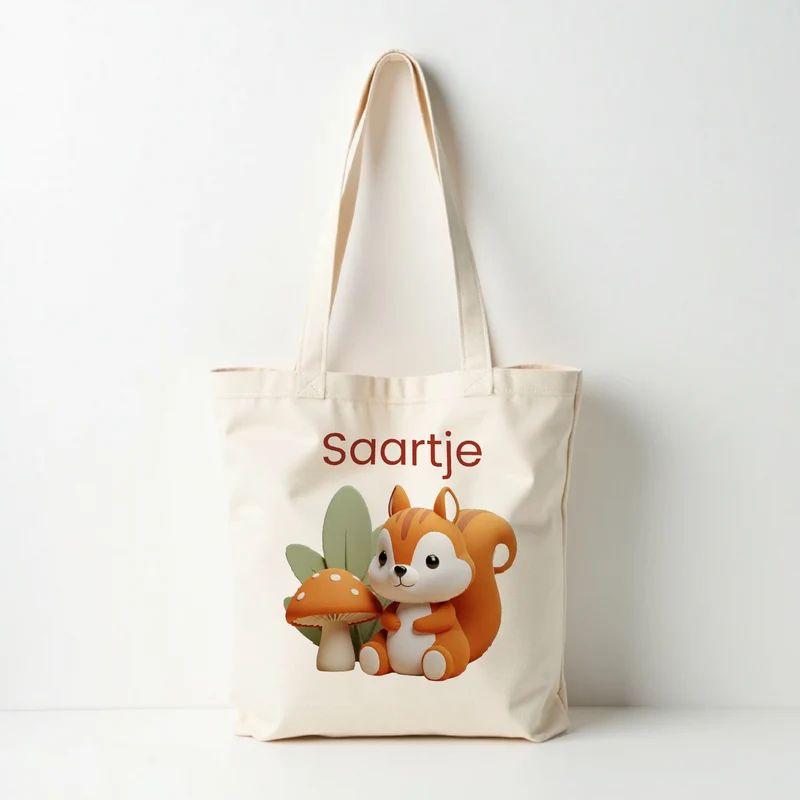 Tote bag herfst met naam