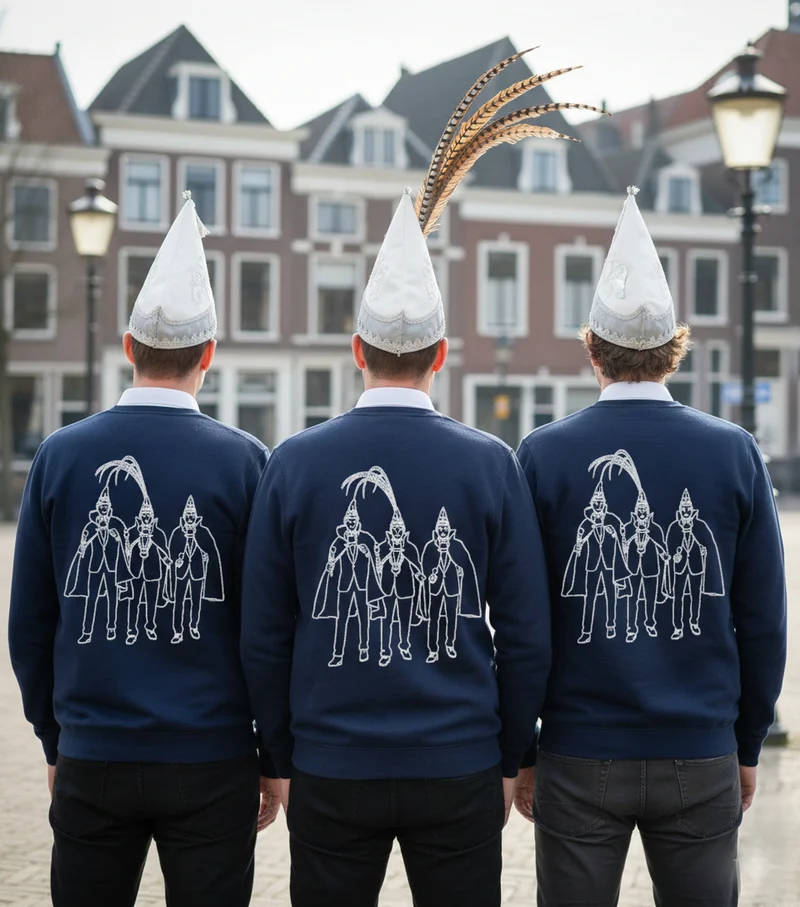 Sweater met lijntekening van jouw foto
