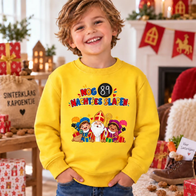 Aftelkalender Sinterklaas sweater met krijtje