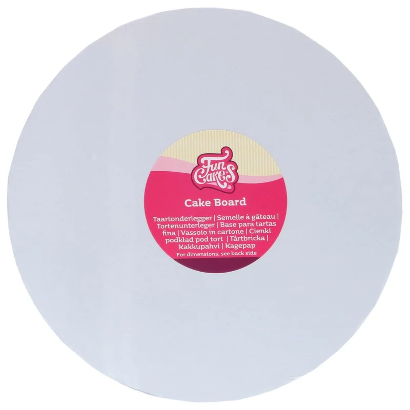 FunCakes Cake Board Rond Wit Ø 15 cm