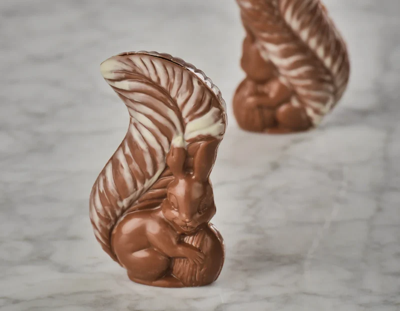 Eekhoorntje in melkchocolade