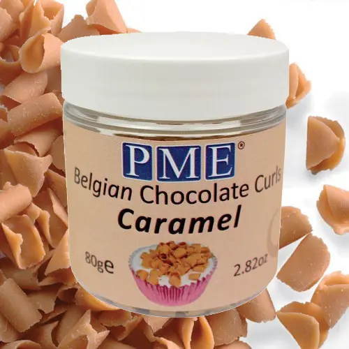PME Chocoladekrullen Caramel 85gr