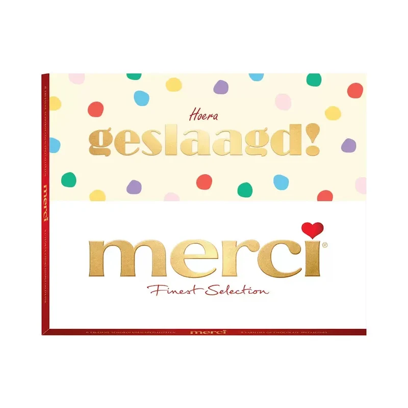 merci "Hoera geslaagd - 2" - merci Finest Selection Assorted chocolade - 250g