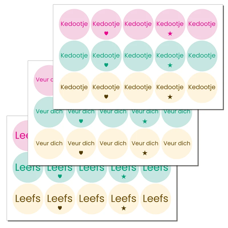 Venlose stickers – Kedootje, Veur dich, Leefs