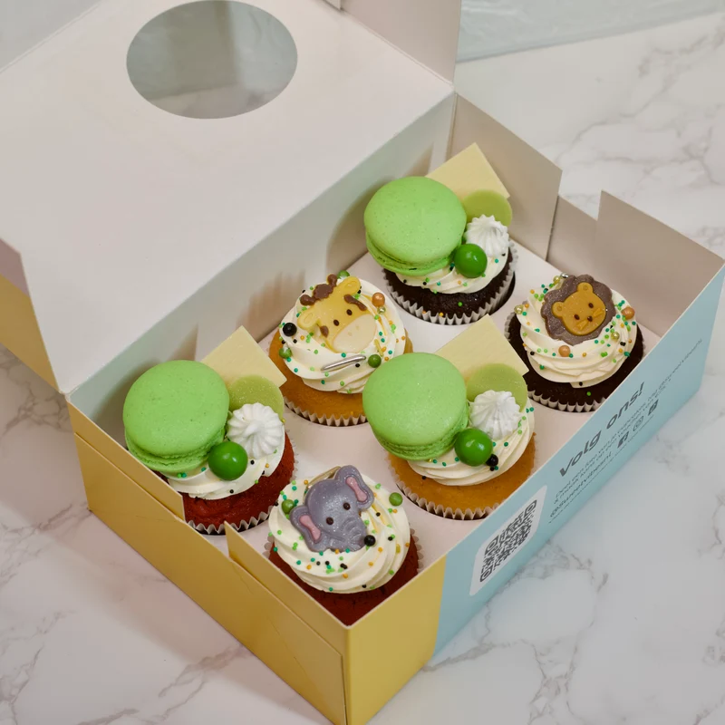 Jungle Cupcakes (6 stuks)