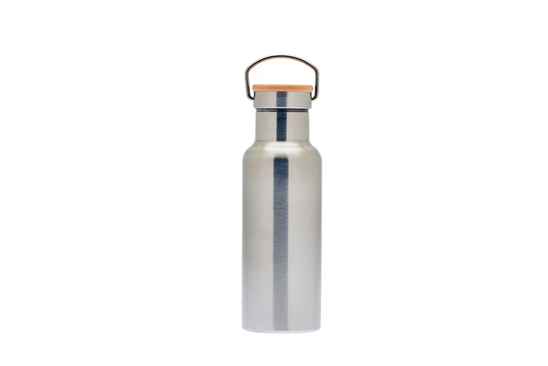 TFL 040 RVS Drinkfles 500 ml – Duurzame waterfles met bamboe dop