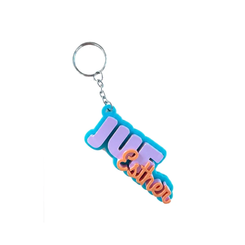 Sleutelhanger juf met naam op maat