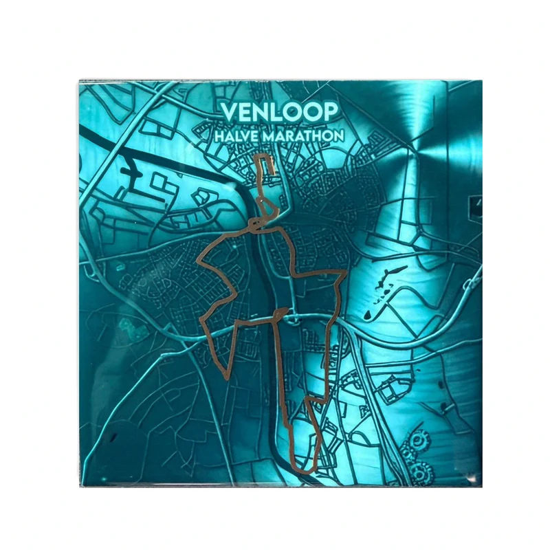 Venloop tegeltje - Halve marathon — 11×11 cm