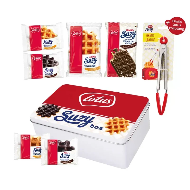 Lotus Suzy box - De ultieme collection box met Lotus knijptang - vanille & chocolade - 334g