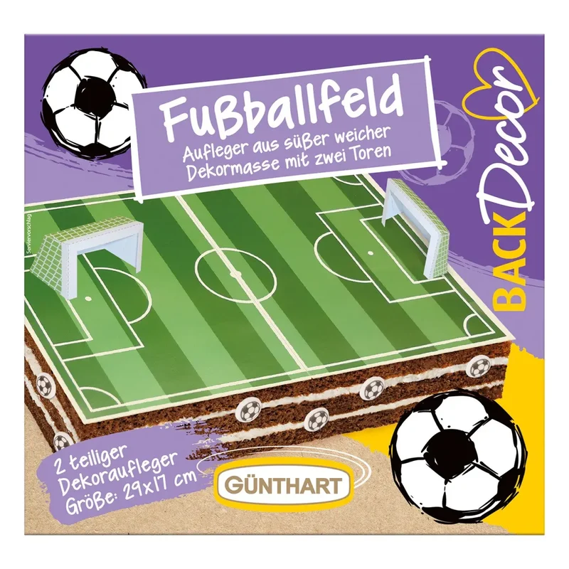 Fondant Taartbedekking Voetbalveld 29x17cm